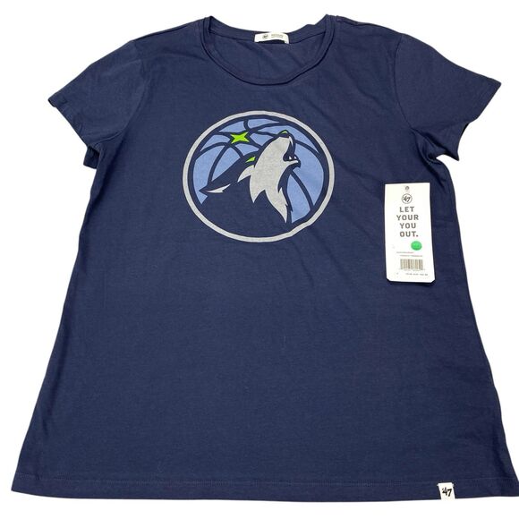 Minnesota Timberwolves Womens T-Shirt Atlas Blue - Size Medium MSRP: $35 - Picture 1 of 16